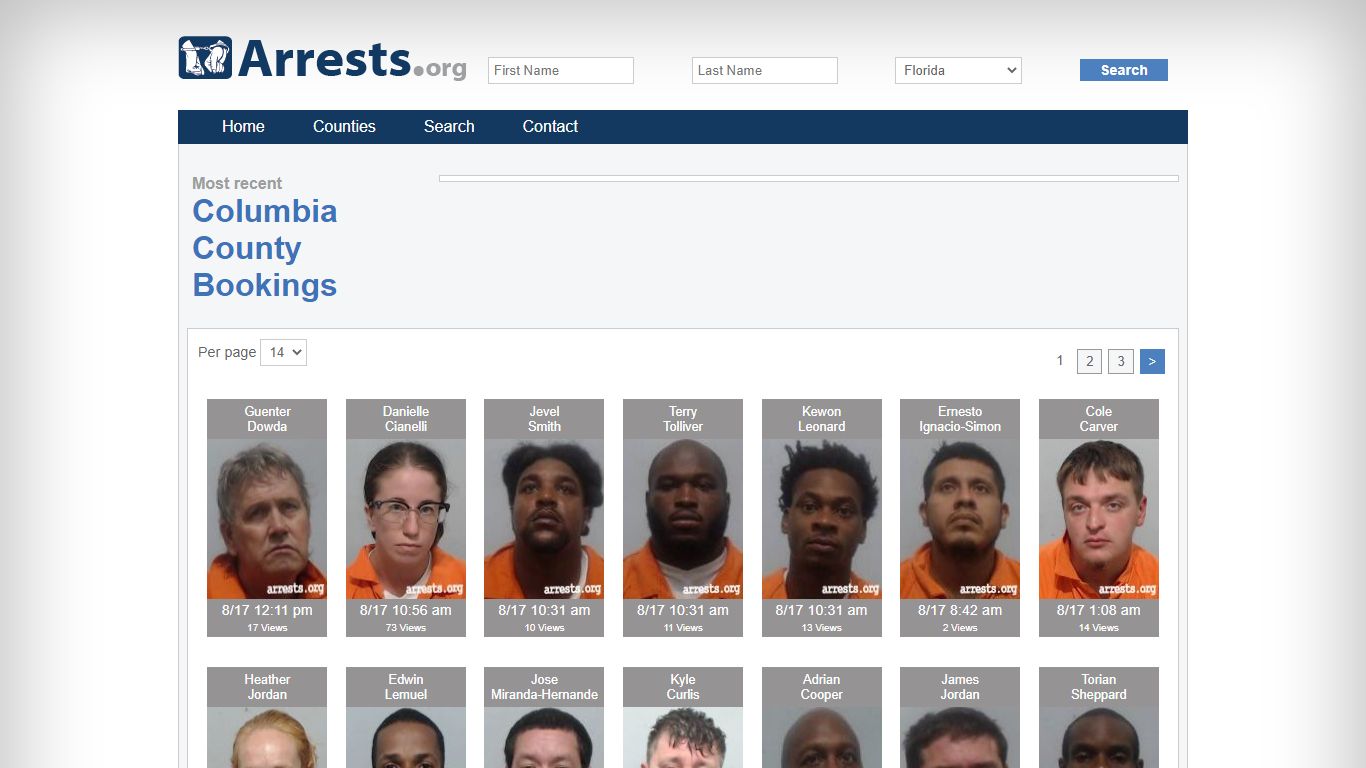 Columbia County Arrests and Inmate Search